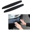 2x Auto Paraurti Posteriore Bordo Protezione Adesivo nero 350x30mm universale