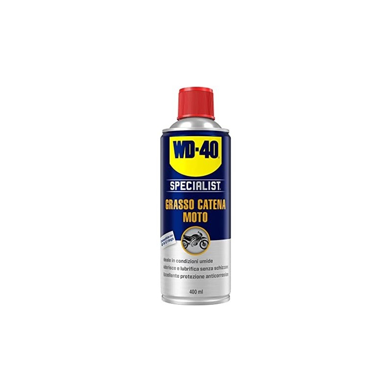 WD40 Specialist moto grasso spray catena 400 ml condizioni umide