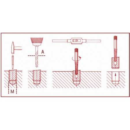 Kit estrattori conici viti bulloni trapano danneggiati rotte leva chiodi 3-14mm