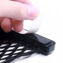 Tasca adesiva porta oggetti rete elasticizzata e plastica da auto porta telefono
