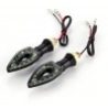 4x frecce moto universali LED indicatori direzione luce ambra gialla tuning