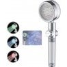 SOFFIONE DOCCIA LED COLORATO DOCCINO BAGNO DOCCETTA LUMINOSO BRACCI...