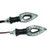 4x frecce moto universali LED indicatori direzione luce ambra gialla tuning