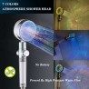 SOFFIONE DOCCIA LED COLORATO DOCCINO BAGNO DOCCETTA LUMINOSO BRACCI...