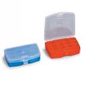 2x Scatola portaoggetti Contenitore Plastica Cofanetto Trasparente artificiali