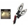 4x frecce moto universali LED indicatori direzione luce ambra gialla tuning