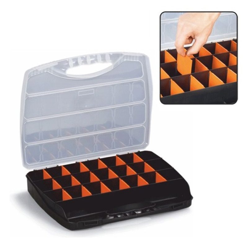 Valigetta cassetta porta Attrezzi organizer PORTAMINUTERIA 23 scomp...
