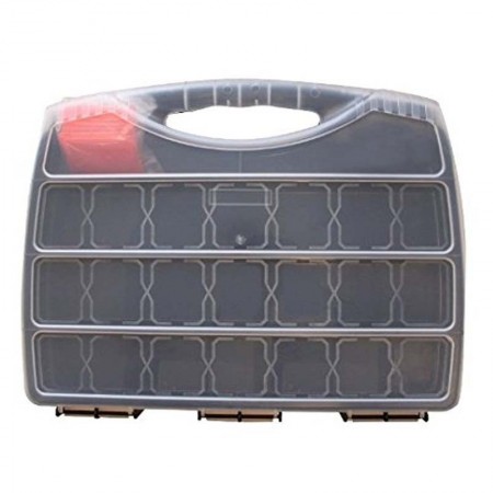 Valigetta cassetta porta Attrezzi organizer PORTAMINUTERIA 23 scomparti viti