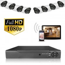 Kit 8 telecamere sorveglianza HD IP66 videocamera DVR Home security 16 canali