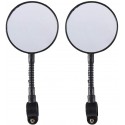 2X SPECCHIETTO RETROVISORE SPECCHIO PER BICICLETTA BICI MANUBRIO COPPIA