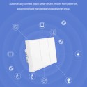 INTERRUTTORE SMART WIFI AMAZON ALEXA GOOGLE SWITCH INTELLIGENTE 1/2/3/4 GANG