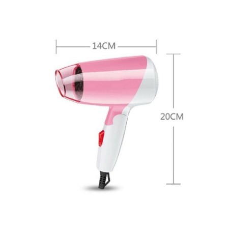 ASCIUGACAPELLI PHON FONO 1200W PIEGHEVOLE PORTATILE VIAGGIO PALESTRA CAPELLI 