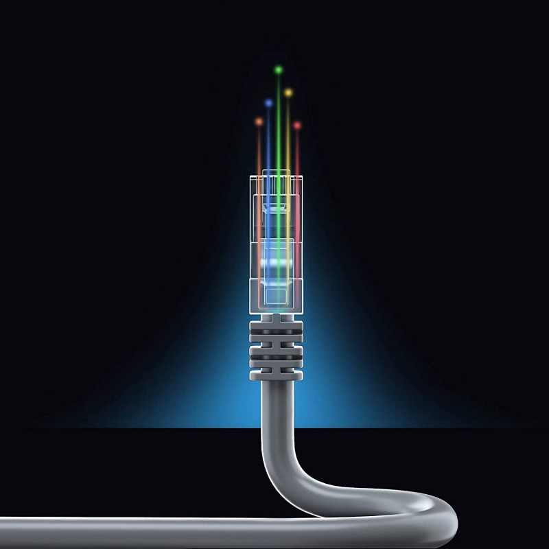 Hongu CAVO ETHERNET DI RETE LAN PROLUNGA CAT6 10 15 20 30M METRI MO...