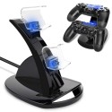 CARICATORE CONTROLLER PLAYSTATION 4 DOPPIA STAZIONE DOCKS PS4 JOYSTICK RICARICA