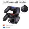 CARICATORE CONTROLLER PLAYSTATION 4 DOPPIA STAZIONE DOCKS PS4 JOYST...