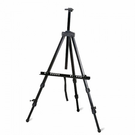 Cavalletto treppiedi pittura tela alluminino 160cm custodia borsa sacca
