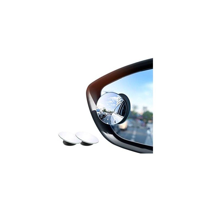2X Specchietto retrovisore Ausiliare Grandangolo convesso Auto Supplementare