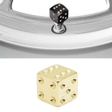 4x dadi valvole ruota tappi della valvola pneumatici polvere bici moto auto oro