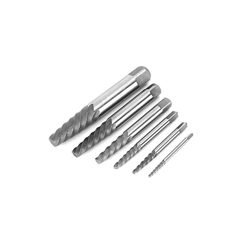 SET 6 ESTRATTORI PER VITI BULLONI ROVINATE SPEZZATE PRIGIONIERI CONICI SPEZZATI