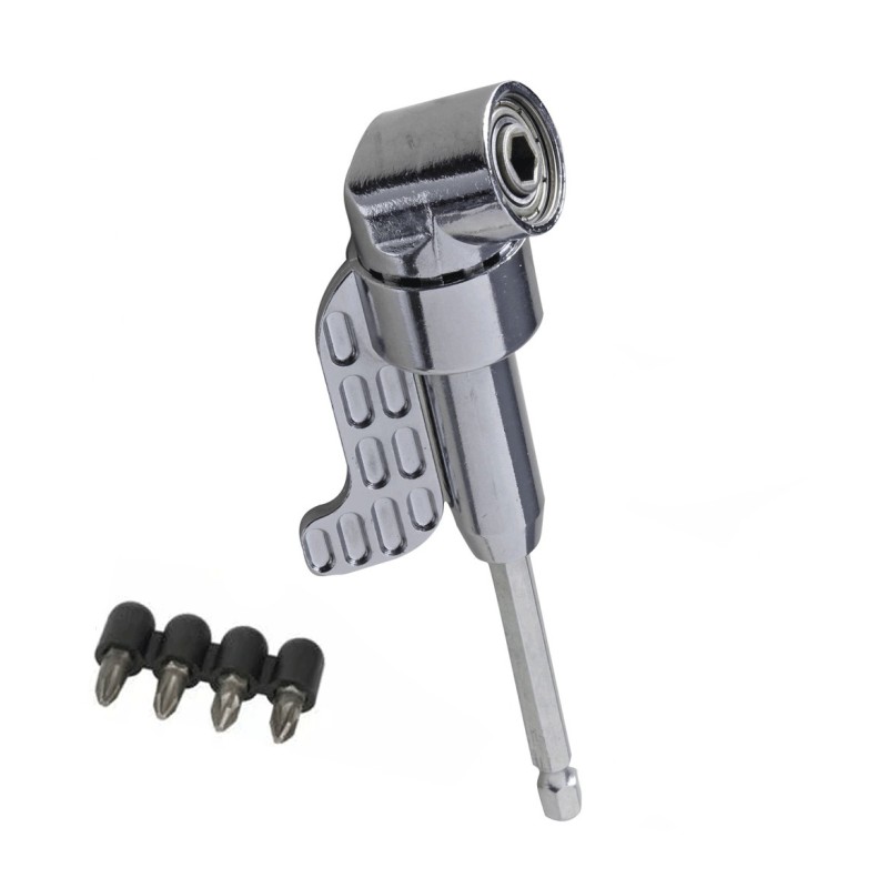 CACCIAVITE GIRAVITE AD ANGOLO PORTA INSERTI PER TRAPANO E AVVITATORE ANGOLARE