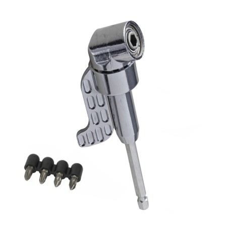 CACCIAVITE GIRAVITE AD ANGOLO PORTA INSERTI PER TRAPANO E AVVITATORE ANGOLARE