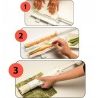 Kit sushi roll maker sushezi roller riso per cucina orientale in casa bazooka