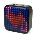 Mini Cassa Speaker altoparlante bluetooth RGB effetti Portatile LED Pixel art
