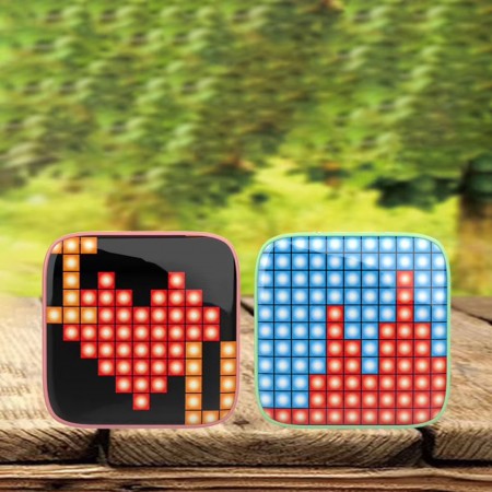 Mini Cassa Speaker altoparlante bluetooth RGB effetti Portatile LED Pixel art