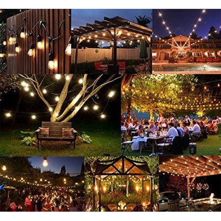 CATENA LUMINOSA 10 METRI ESTERNO E27 LUCI LAMPADA GAZEBO 10 PORTALAMPADA
