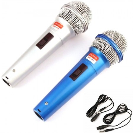 Coppia microfoni professionali unidirezionale con due cavo 2,5 m microfono