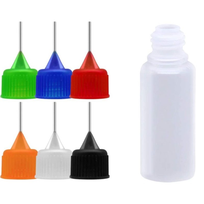 Hongu 15x Bottiglia boccette Con Ago Punta Precisione Liquido Conta...