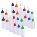 18x Bottiglia boccette Con Ago Punta Precisione Liquido Contagocce Dispenser Flacone aroma