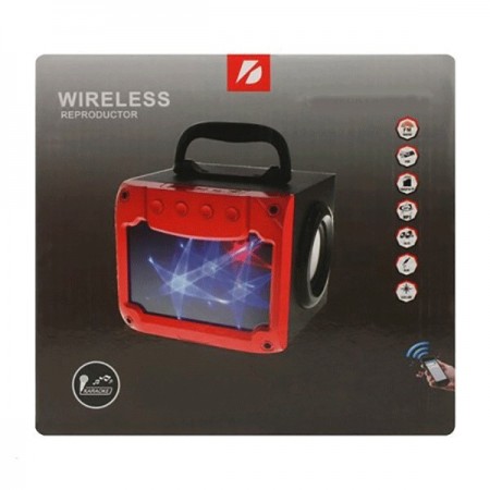 CASSA BLUETOOTH MINI SPEAKER WIRELESS PORTATILE USB ALTOPARLANTE RGB AUX FM