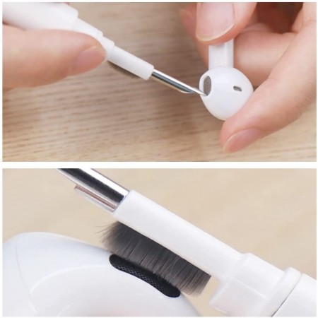 Kit Pulizia per Auricolari Spazzola Penna Air Pods smartphone cuffie pennino