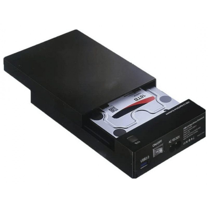 Hongu SATA 2,5" 3,5" HDD HARD DISK DRIVE ENCLOSURE esterno USB 3.0 ...