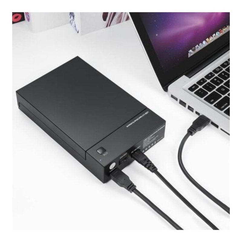 Hongu SATA 2,5" 3,5" HDD HARD DISK DRIVE ENCLOSURE esterno USB 3.0 ...