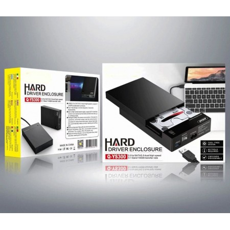 SATA 2,5" 3,5" HDD HARD DISK DRIVE ENCLOSURE  esterno USB 3.0  SSD BOX PORTATILE