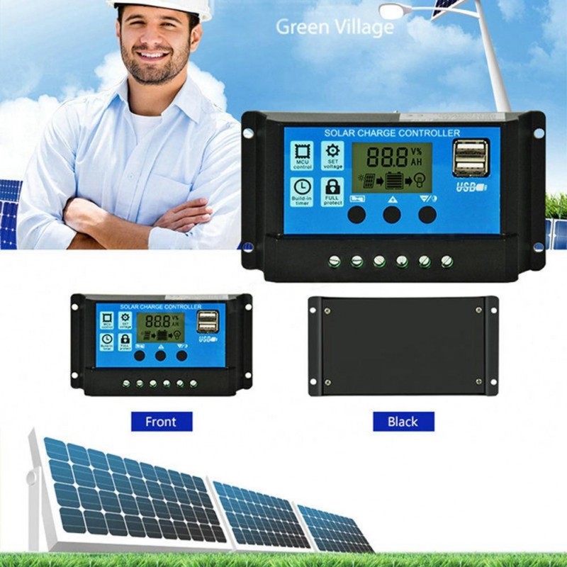 DOBO Regolatore di carica solare pannello 10A 20A 30A camper casa i...