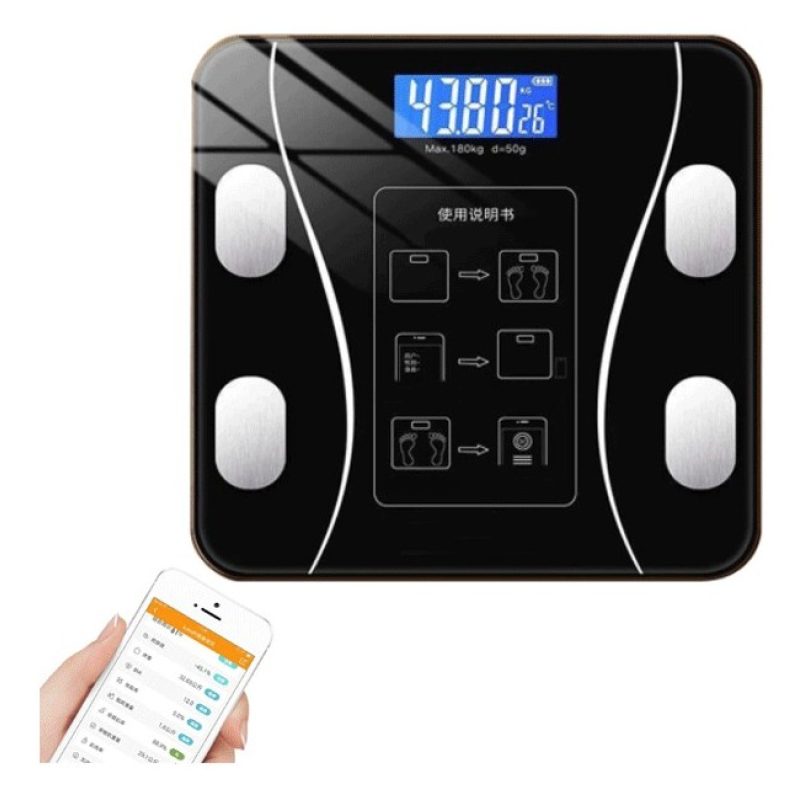 BILANCIA PESAPERSONE INTELLIGENTE BLUETOOTH DIGITALE ELETTRONICA 18...