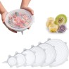 Hongu Set 6x Coperchio Silicone Guarnizioni alimentare cucina riuti...