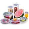 Hongu Set 6x Coperchio Silicone Guarnizioni alimentare cucina riuti...