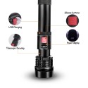 Torcia LED Multifunzione Ricaricabile Luce Portatile USB Pesca Lampada Lavoro