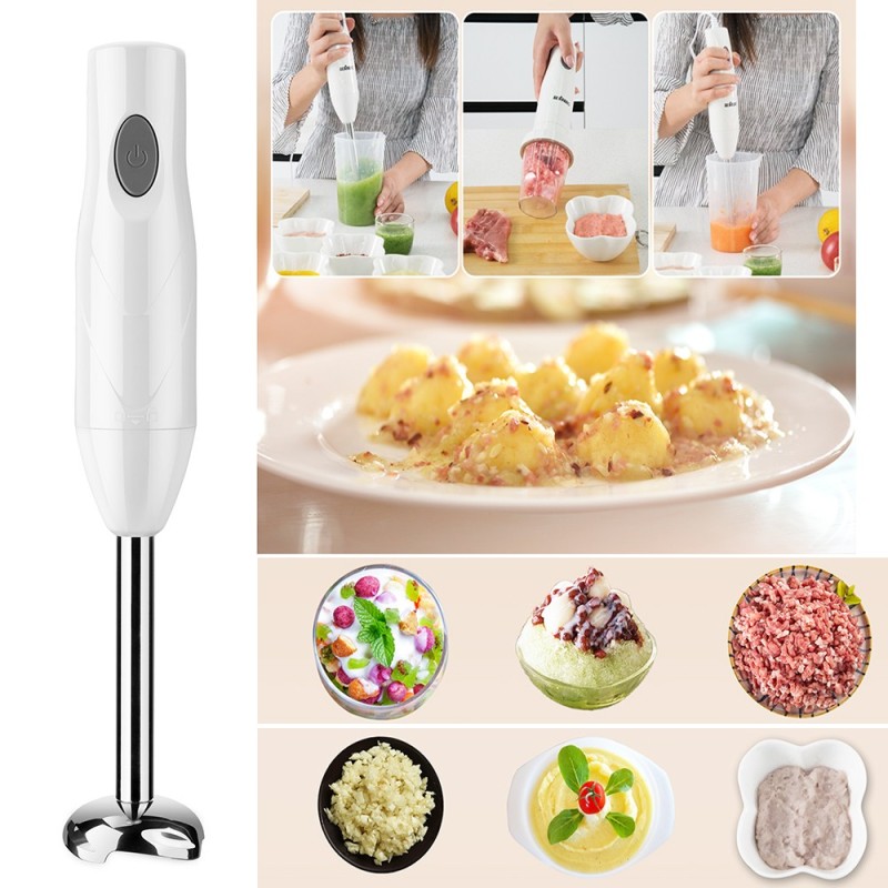 Hongu FRULLATORE MIXER 3 IN 1 IMMERSIONE SBATTITORE TRITATUTTO LAME...