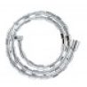 TUBO FLESSIBILE SOFFIONE DOCCIA 2M 1,75M BAGNO ACCIAIO DOCCINO VASC...