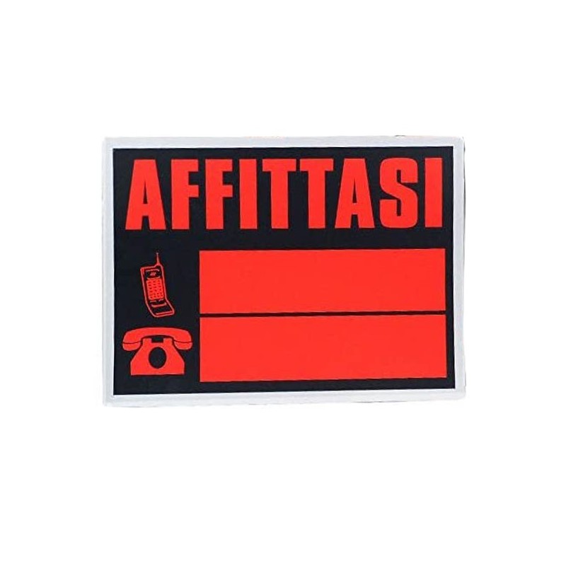 Hongu 6x cartello affittasi formato grande 35x50 cm pvc affitto rec...