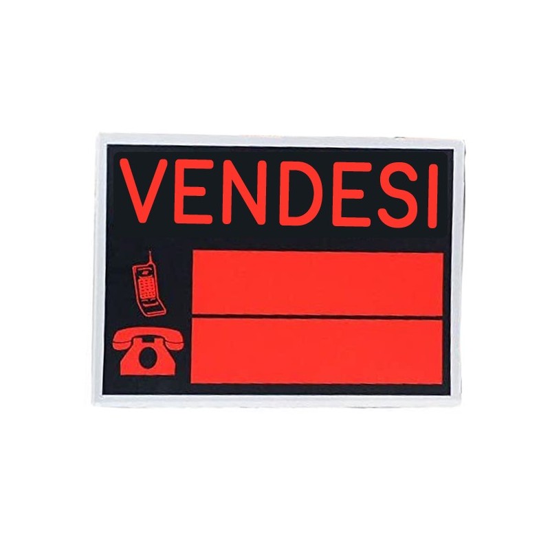 Hongu 6x cartello vendesi formato grande 20x30 cm pvc vendita recap...