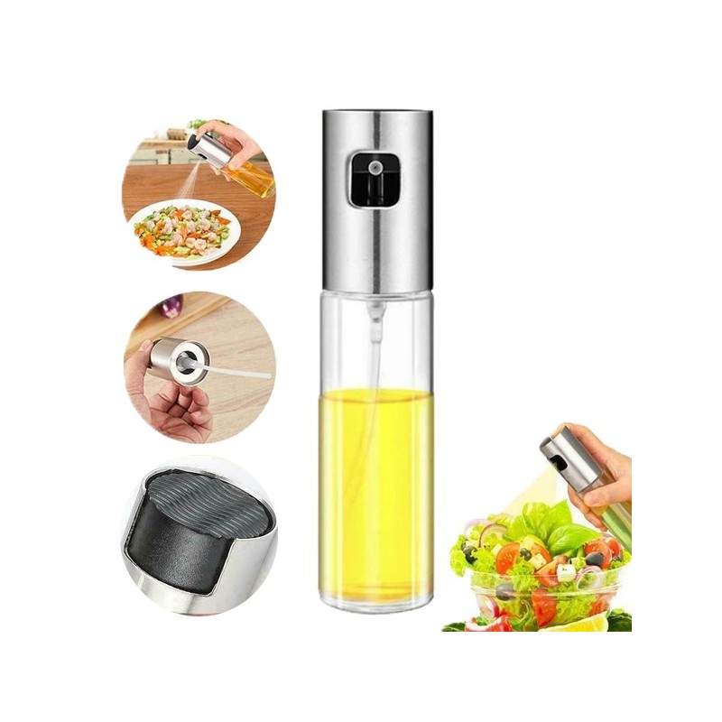 Nebulizzatore olio spray portatile spruzza olio aceto anti spreco gocce 100 ml