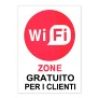 Hongu 6x cartello wifi zone formato grande 20x30 cm pvc segnaletica...