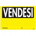Cartello vendesi formato grande 20x30 cm PVC affitto recapito telefonico giallo
