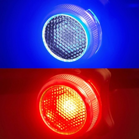 Luce LED fanalino waterproof per bicicletta anteriore posteriore bianca rossa bl